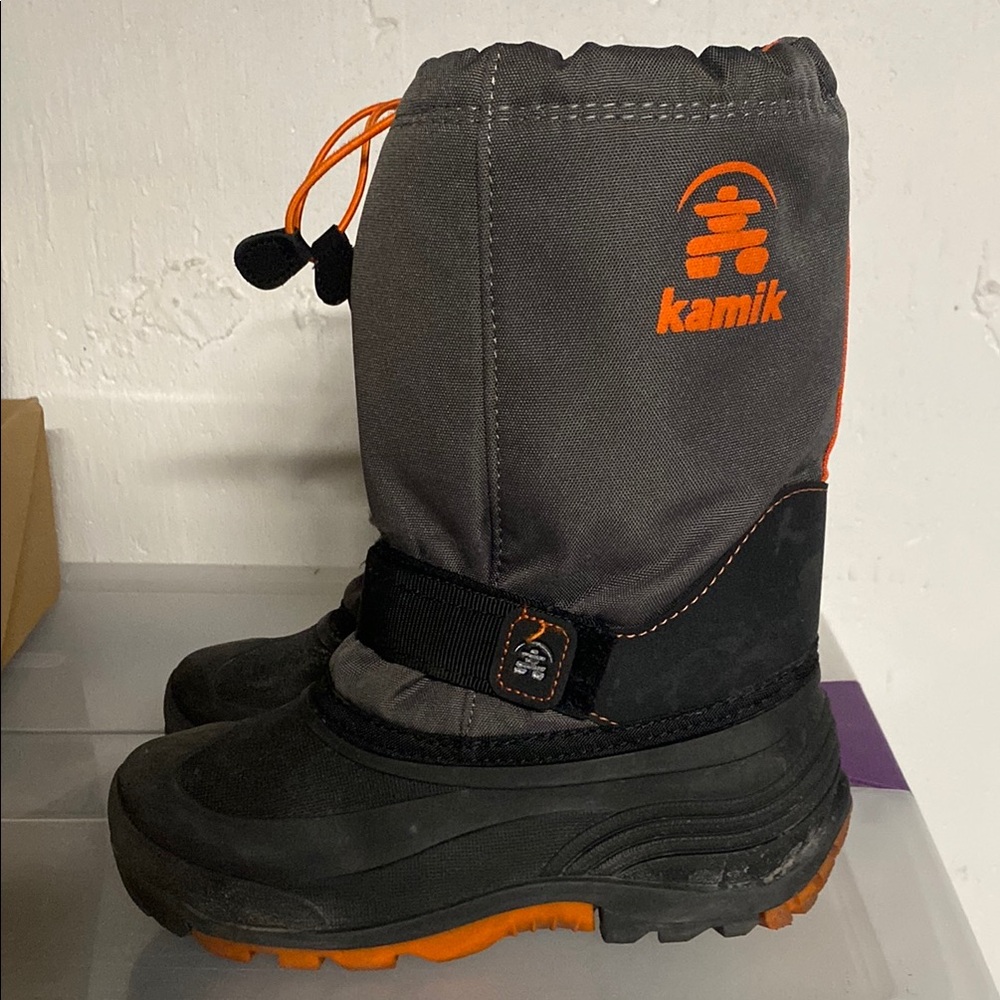 Kamik Kids' Winter Boots - Black and Orange